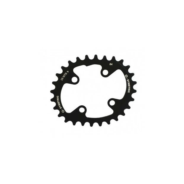O-Symetric Plateau Interne VTT OSymetric Standard Double 64mm 28 Dents Noir