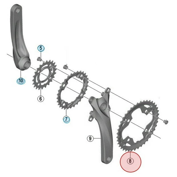 Plateau Shimano Acera FC-M3000 - 40 Dents