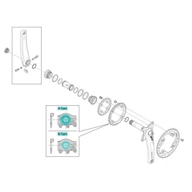 Plateau Shimano Deore XT Intérieur 32T B-Type - Y1MM98130 – Image 2