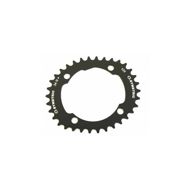 O-Symetric Plateau VTT Osymetric Single Speed 1x10V 104mm 34 Dents Noir