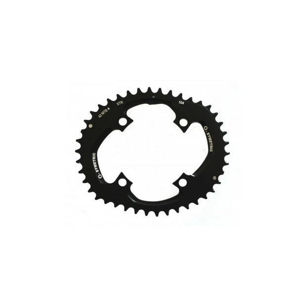 O-Symetric Plateaux VTT OSymetric Shimano XTR FC-M980 104/64mm 42/34/24 Dents Noir – Image 2