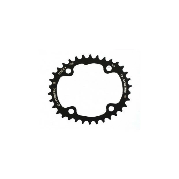 O-Symetric Plateaux VTT OSymetric Shimano XTR FC-M980 104/64mm 42/34/24 Dents Noir – Image 3
